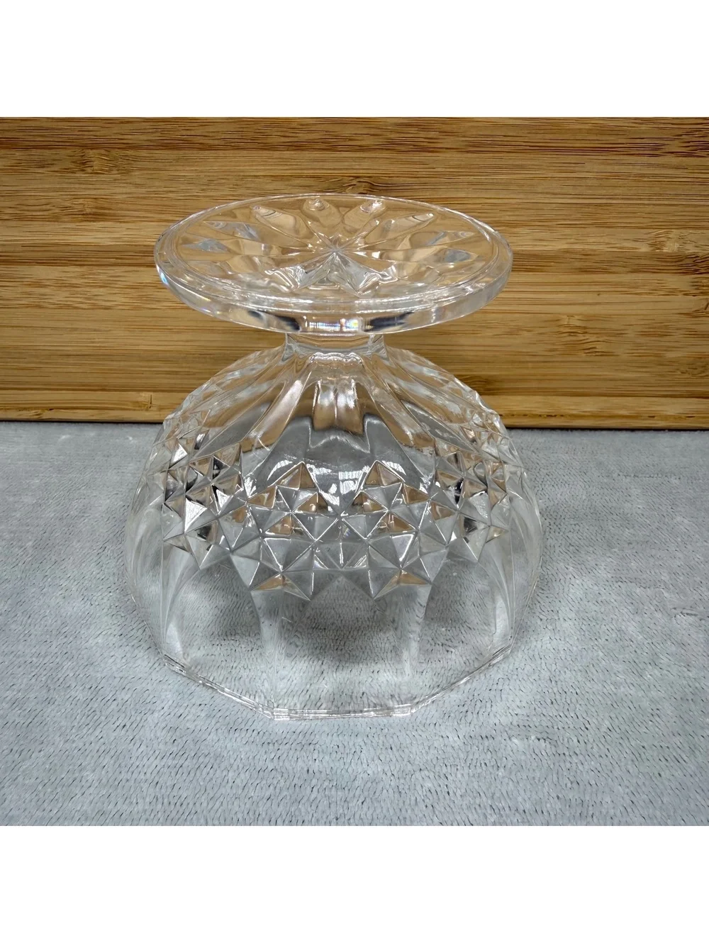 Cristal d'Arques Longchamp 24% Lead Crystal Covered Candy Dish with Lid France